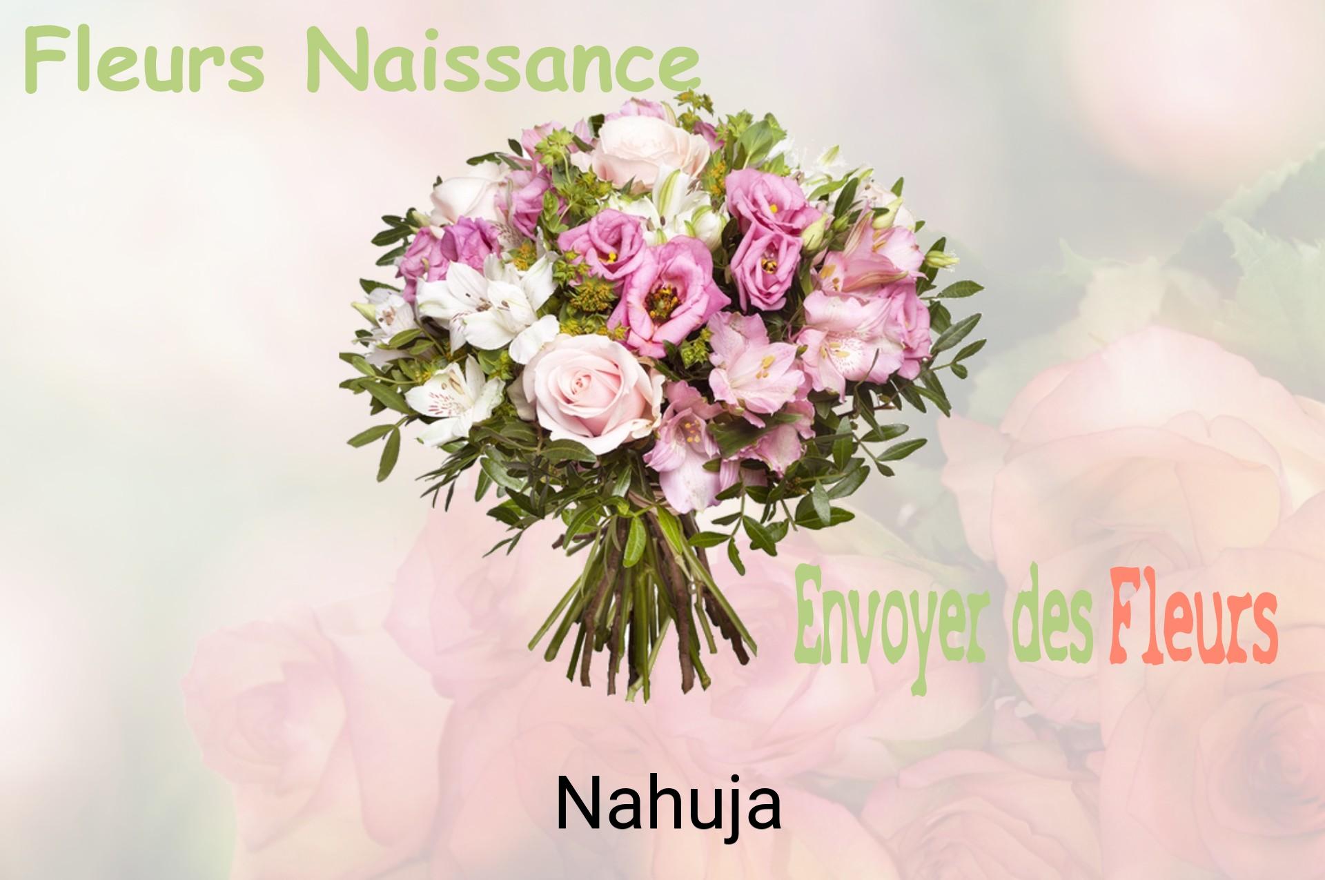 Bouquet de fleurs de naissance livré à Nahuja